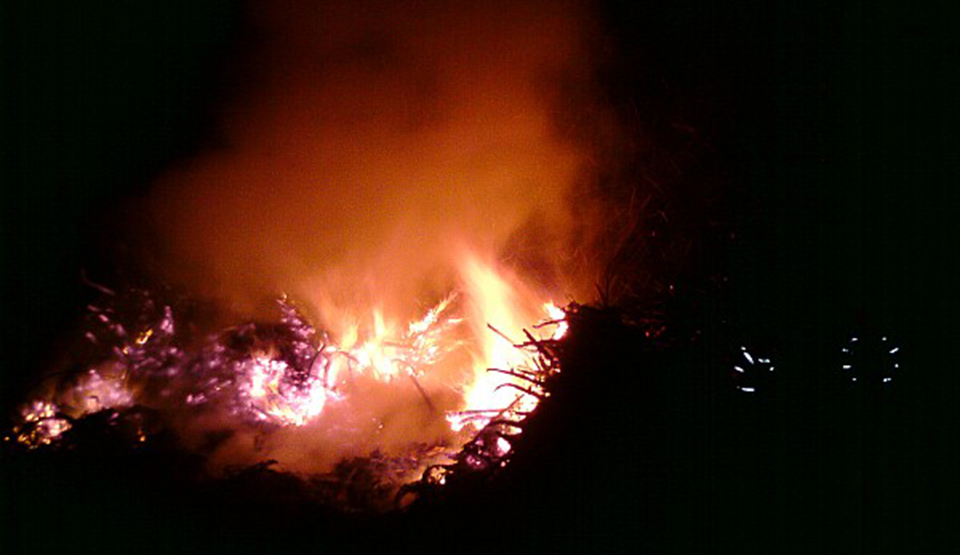 Požár v lese ve Svratouchu